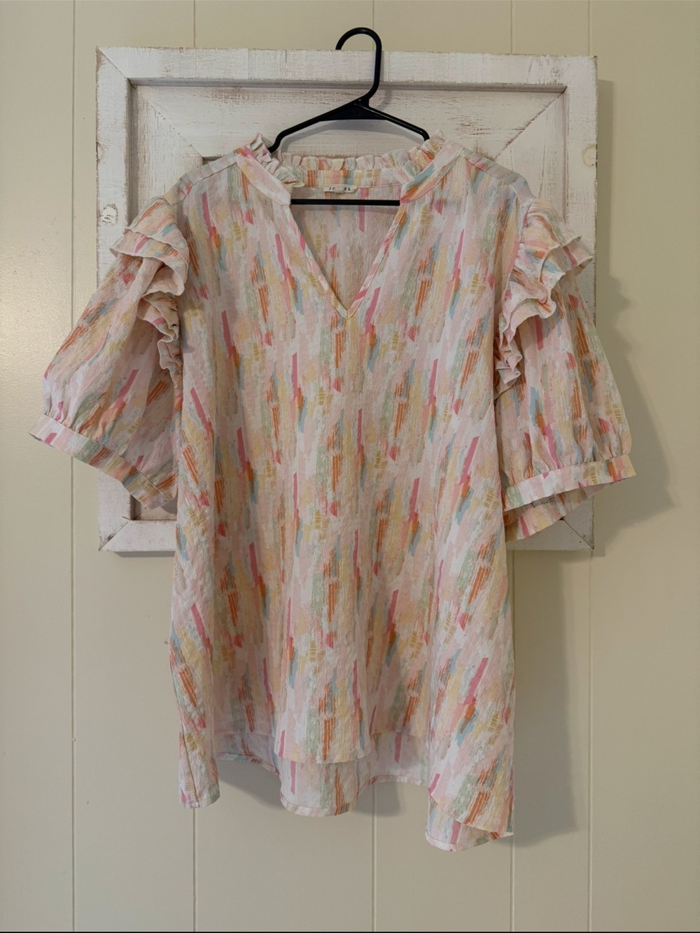 JODIFL  Ruffle Sleeve Women’s Top Size 3x